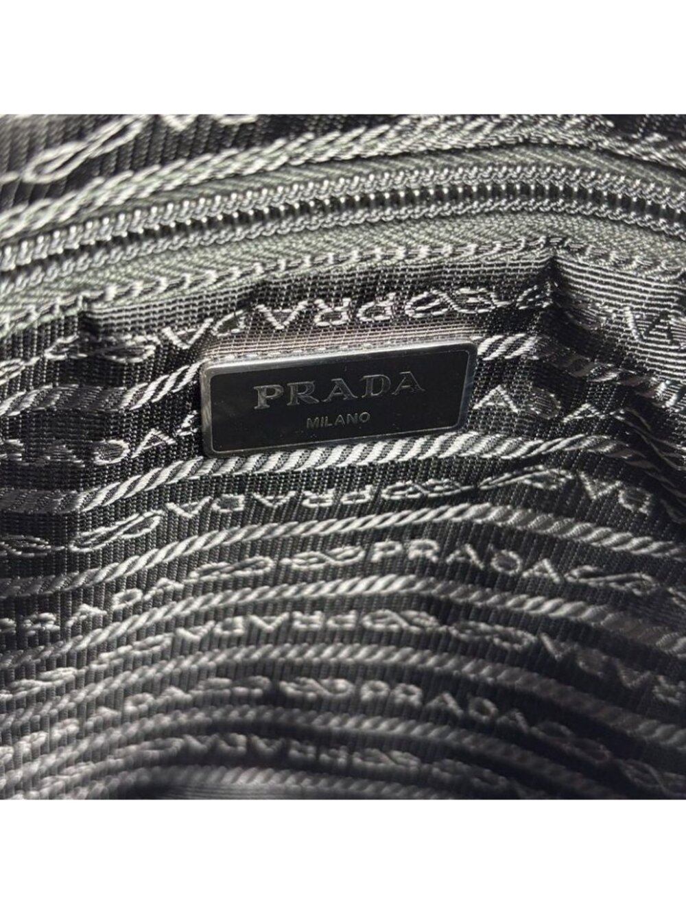 Prada Nylon Shoulder Bag Black - Picture 9 of 15